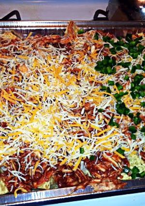A picture of Andrea's BBQ Chicken Nachos.