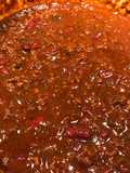 Poblano Guinness and bacon chili