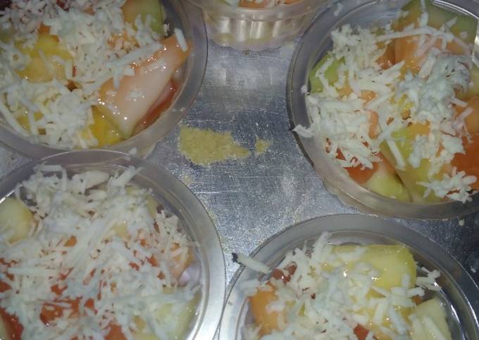 Resep Salad buah ekonomis buat jualan 2000an Anti Gagal