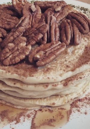 A picture of Easiest Vegan Pancakes Ever.