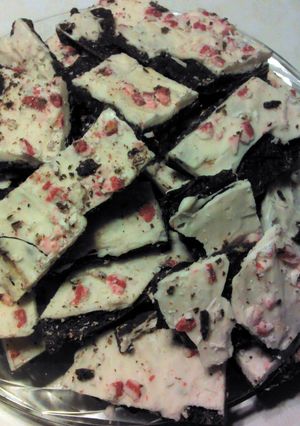 A picture of Brenda's Peppermint Mocha Bark.
