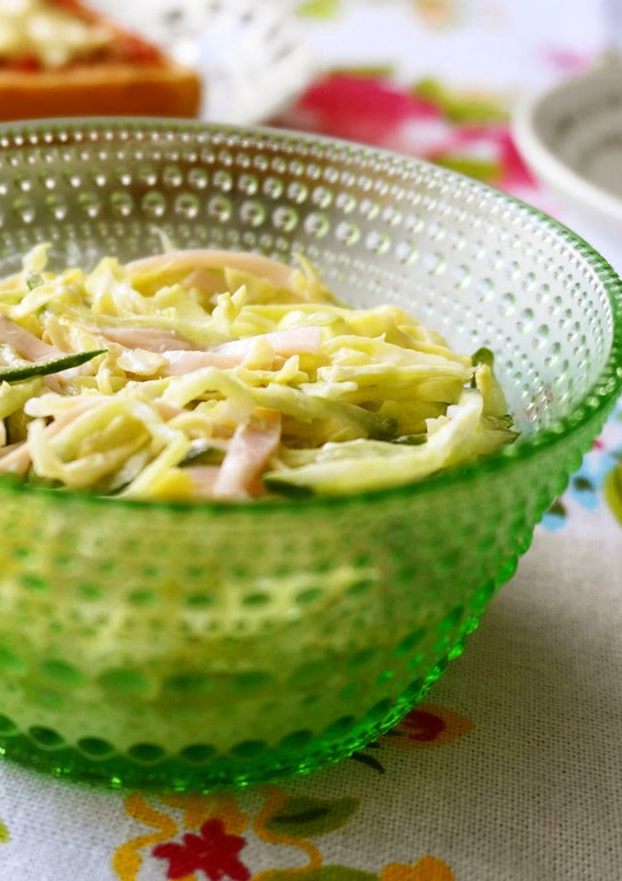 A picture of Spring Cabbage Coleslaw.