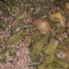 A picture of Green Bean Breakfast Sausage Potato Delight.