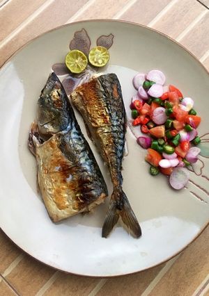 Foto resep Ikan makarel bakar sambal dabu dabu