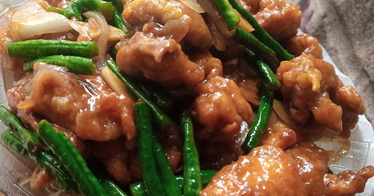 Resep Ayam Fillet Kacang Panjang Saus Tiram Oleh Lala Alhusen Cookpad