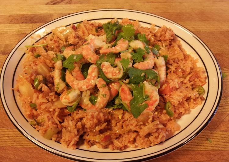 Easiest Way to Make Favorite Kimchi Fried Rice with Dancing Shrimp