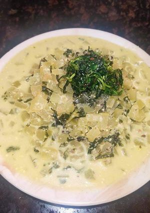 হ্যালেঞ্চা শাক আর তরমুজ এর শুক্তো (halencha shaak are tarmuj er shukto recipe in Bengali) রেসিপির প্রধান ছবি