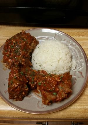 A picture of Damn good ox tails.