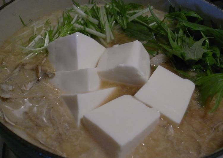 Recipe of Quick Easy on the Stomach! Soy Milk Hot Pot for a Late Night Dinner