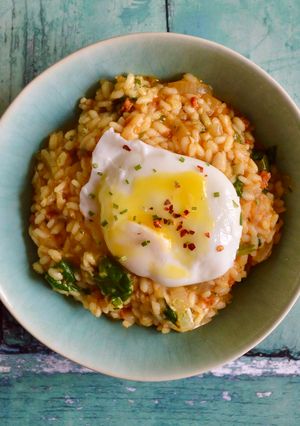 A picture of Haddock and Chorizo Risotto.