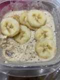 Overnight oat pisang (Menu Diet Day-2)