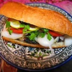 Istanbul's Famous Mackerel Sandwich A picture of Istanbul's Famous Mackerel Sandwich.
