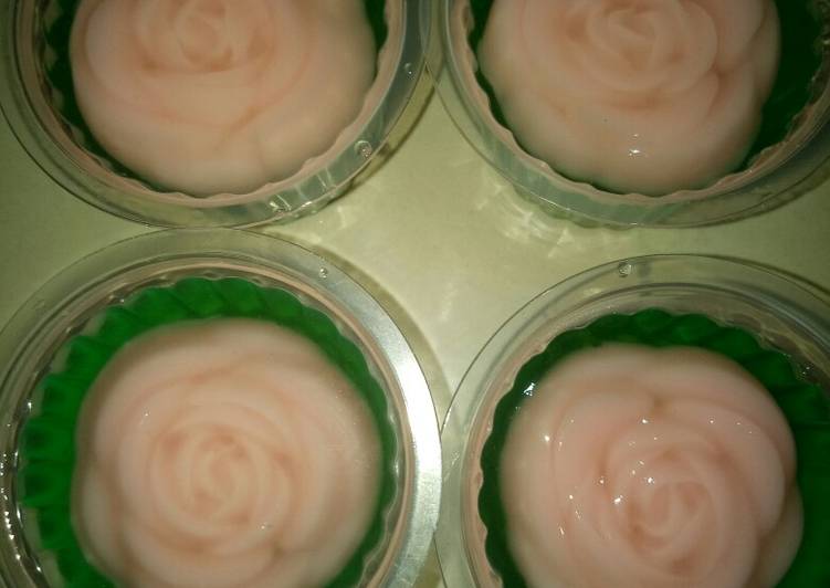 Resep Puding mawar kaca | Cara Masak Puding mawar kaca Yang Sedap