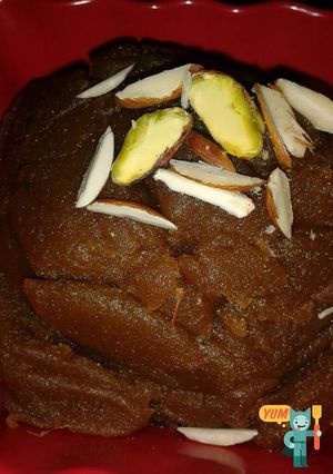 A picture of Aate ka halwa.