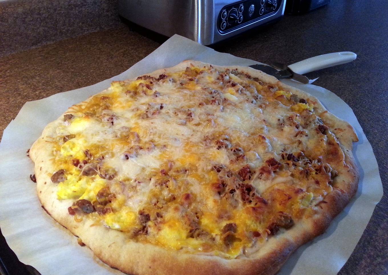 Light pizza for breakfast