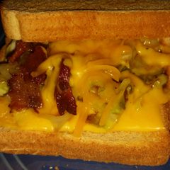 A picture of Grilled Cheese Cabbage Sandwich.