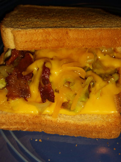A picture of Grilled Cheese Cabbage Sandwich.