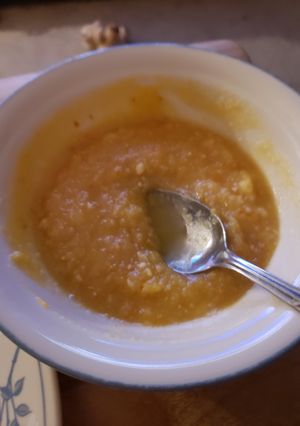 Una foto de Sopa crema de zapallo