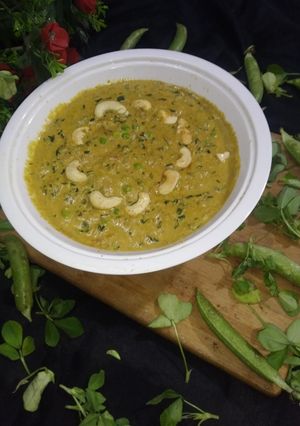 रेस्टोरेंट स्टाइल मटर मेथी मलाई सब्जी (restaurant style matar methi malai recipe in Hindi) रेसिपी मुख्य फोटो