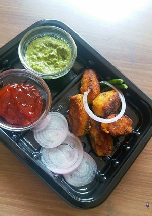 A picture of Healthy paneer fritters.