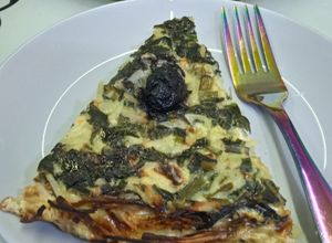 Une photo de Quiche sans pâte aux épinards et pommes de terre
