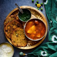 A picture of Bajra-Green peas kachori.
