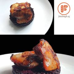 Chicken Confit Black Rice A picture of Chicken Confit Black Rice.