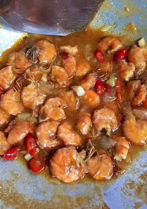 Foto resep Udang Pedas Manis Simple