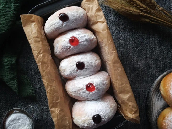 Easy Ways Prepare Recipes Bomboloni (donat buntu) the Can Spoil the Tongue Perfect.