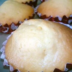 Non-Dairy Moist and Rich Soy Milk Madeleines A picture of Non-Dairy Moist and Rich Soy Milk Madeleines.