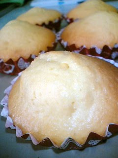 A picture of Non-Dairy Moist and Rich Soy Milk Madeleines.