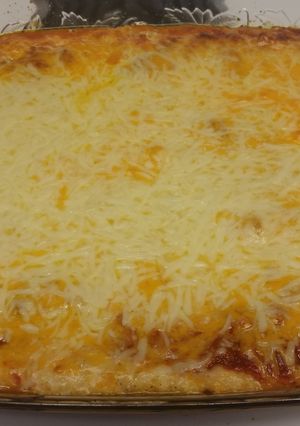 A picture of Ashley's lasagna.