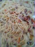 Spaghetti with beans