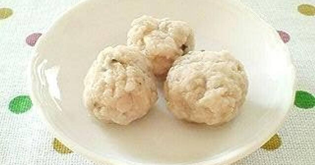 Horse Mackerel Tsumire (Fishballs) For Toddlers on Solids Recipe by