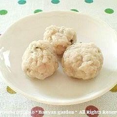 A picture of Horse Mackerel Tsumire (Fishballs) For Toddlers on Solids.