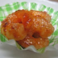Stir-Fried Plump Shrimp with Mayonnaise and Ketchup For Bento A picture of Stir-Fried Plump Shrimp with Mayonnaise and Ketchup For Bento.