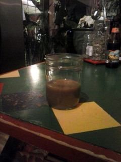 A picture of Brad's Caesar salad dressing.