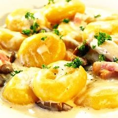 A picture of Kabocha Squash Gnocchi Cream Sauce.