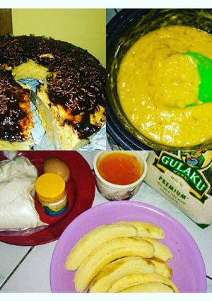 Foto resep Bolu pisang no mixer, no oven !