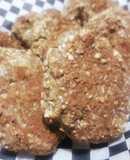 Galletitas fáciles de avena plátano y coco (Veganas)