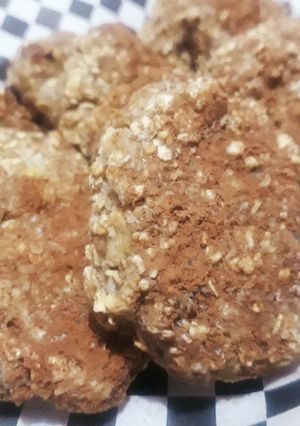 Una foto de Galletitas fáciles de avena plátano y coco (Veganas)