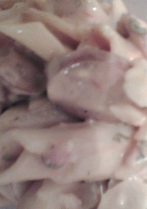 A picture of Andouille Pasta.