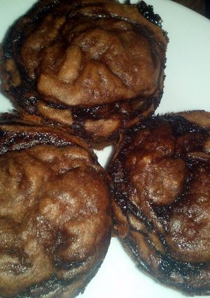A picture of Banana-Nutella Muffins.