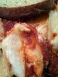Stuffed shells with two sauces