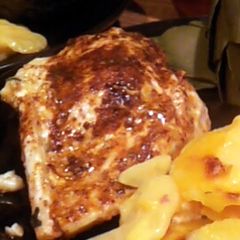 A picture of Juicy Tender Spinach and cheese Stuffed Chicken.