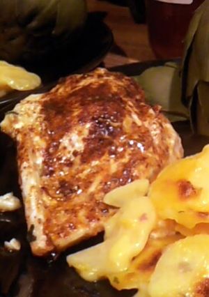 A picture of Juicy Tender Spinach and cheese Stuffed Chicken.