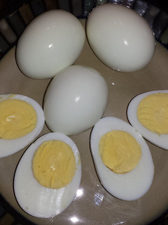 A picture of "Easy Peel" Hard Boiled Eggs.