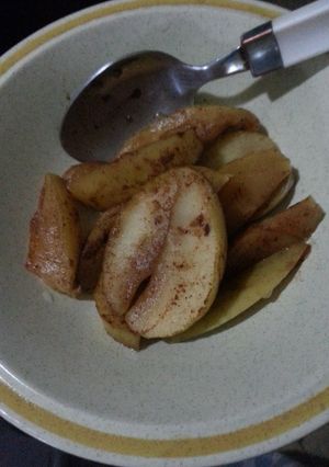A picture of 100 % guilt free cinnamon apples.