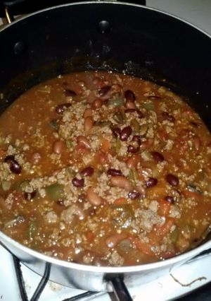 A picture of Bangin' chili.
