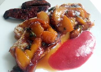 Update, Prepare Recipe French toast and caramelized peaches with raspberry sauce Delicious Perfect Update, Prepare Recipe French toast and caramelized peaches with raspberry sauce Delicious Perfect